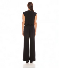 Load image into Gallery viewer, Karen Kane Sleeveless Travel Jersey Jumpsuit in Black
