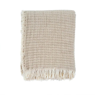Chambray Kantha Stitch Throw Blanket