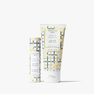 Beekman Vanilla Absolute Hand Cream & Lip Balm Set