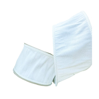 Creamy White Dupion 2.5" x 1' Wired Ribbon - SOLD BY THE FOOT