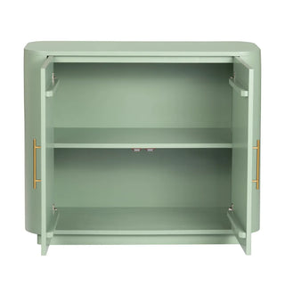 julia two-door cabinet sage green credenza
