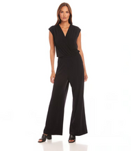 Load image into Gallery viewer, Karen Kane Sleeveless Travel Jersey Jumpsuit in Black

