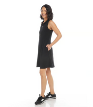 Load image into Gallery viewer, Karen Kane Sleeveless Zip-Up Travel Dress in Black
