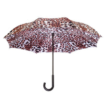 Load image into Gallery viewer, Leopard Print Reversible Umbrella
