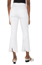 Load image into Gallery viewer, Liverpool Gia Glider Crop Flare with Tulip Back, White
