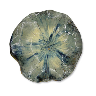 Pembroke Teal Lotus Leaf Wall Decor Assorted