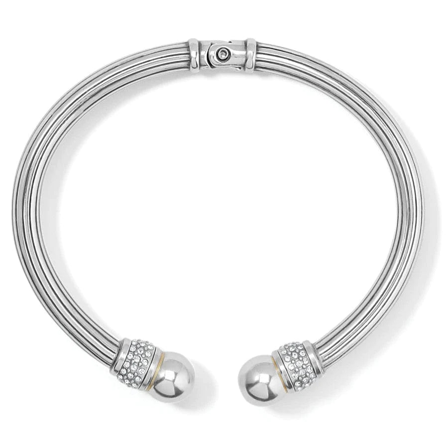 Brighton Meridian Silver Open Hinged Bangle