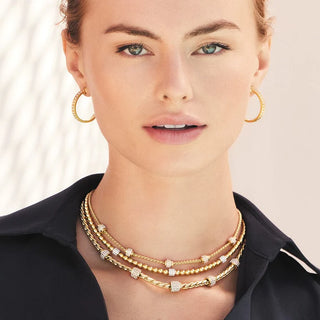 Brighton Meridian Petite Beads Station Necklace in Gold