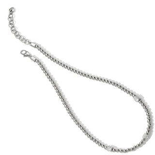 Brighton Meridian Petite Beads Station Necklace in Silver