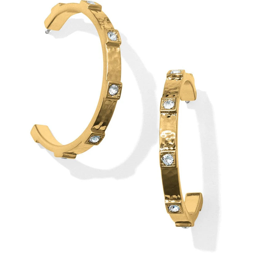 Brighton Meridian Zenith Station Hoop Earrings Gold