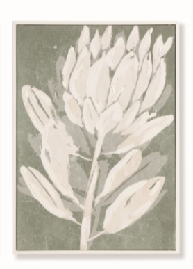 Protea Triptych Hand Embellished Giclee Assorted