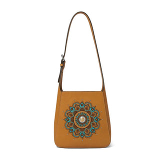 Brighton Mosaic Hobo Bag in Camel