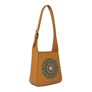 Brighton Mosaic Hobo Bag in Camel