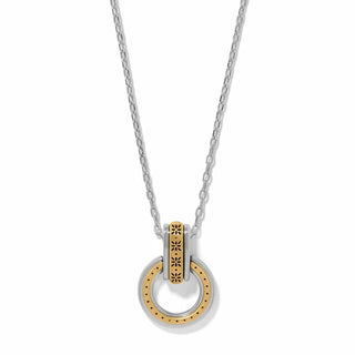Brighton Mosaic Two Tone Link Ring Necklace