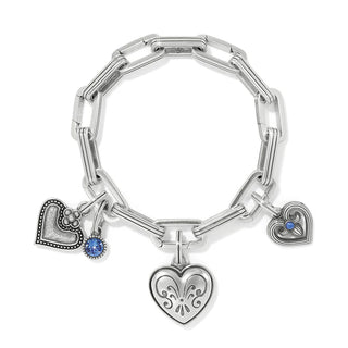 Brighton One Heart Azure Heart Charm