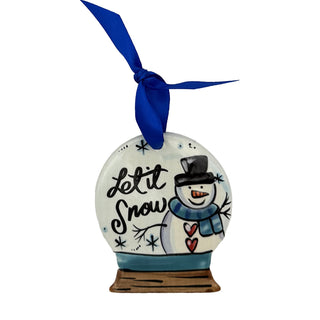 Snowglobe Let it Snow Ornament