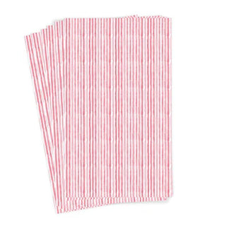 Anne Neilson Pink Watercolor Striped Guest Towels