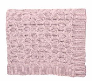 Washed Curvy Pink Blanket