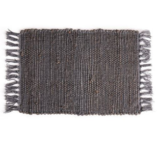 Grey Woven Fringe Placemat