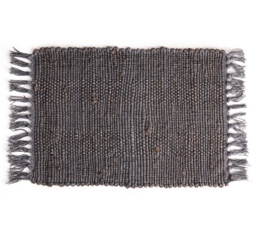 Grey Woven Fringe Placemat