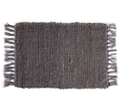Grey Woven Fringe Placemat