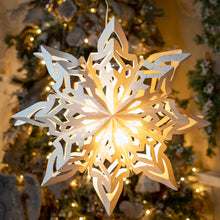 Load image into Gallery viewer, Large Hanging Paper Snowflake
