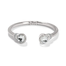 Load image into Gallery viewer, Brighton Meridian Aurora Petite Hinge Bangle Silver
