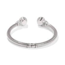 Load image into Gallery viewer, Brighton Meridian Aurora Petite Hinge Bangle Silver
