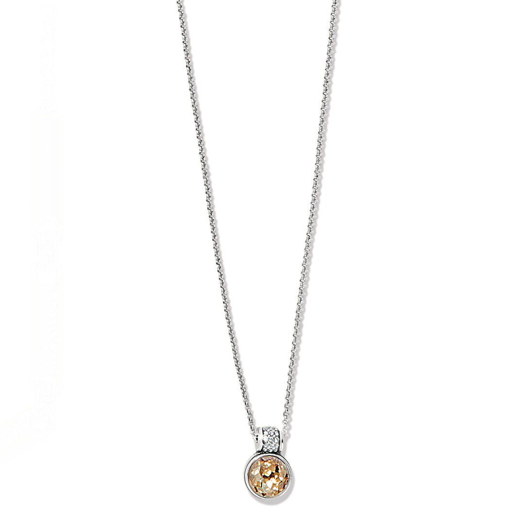 Brighton Meridian Aurora Petite Necklace Silver-Golden