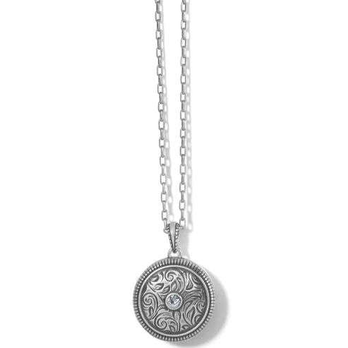 Brighton Romanza Round Locket Necklace