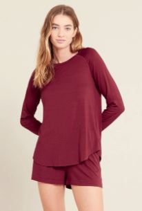 Boody Ruby Goodnight Raglan Sleep Top