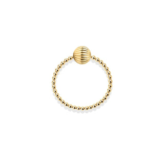 Ally 14K Gold Filled Beaded Stretchy Ring