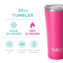 Load image into Gallery viewer, SWIG Hot Pink 22 oz Tumbler
