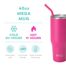 Load image into Gallery viewer, SWIG Hot Pink Mega Mug 40oz
