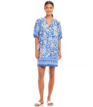 Load image into Gallery viewer, Karen Kane Puff Sleeve Peasant Dress, Floral Paisley
