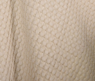 Waffle Knit Throw in Cream