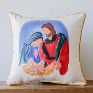 Abstract Nativity Pillow