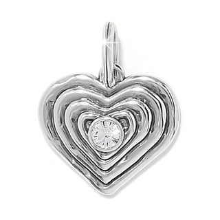 Brighton Token Kosmos Heart Amulet, Silver