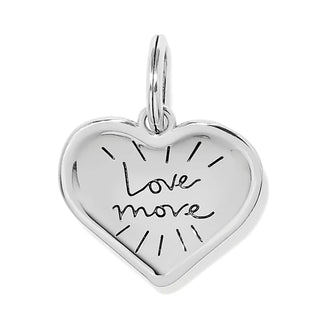 Brighton Token Kosmos Heart Amulet, Silver