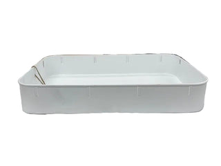 White Metal Trays Assorted