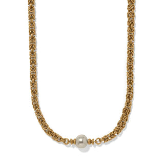 Brighton Trust Your Journey Pearl Chain Short Necklace
