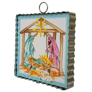 Holy Family Mini Metal Art