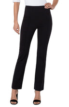 Load image into Gallery viewer, Liverpool Pearl Full Length Flare with Pintucks Black

