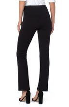 Load image into Gallery viewer, Liverpool Pearl Full Length Flare with Pintucks Black
