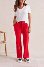 Load image into Gallery viewer, Tribal Fly Front Pant Poppy Red
