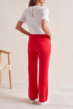 Load image into Gallery viewer, Tribal Fly Front Pant Poppy Red
