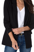 Load image into Gallery viewer, Liverpool Boyfriend Blazer with Princess Darts in Black

