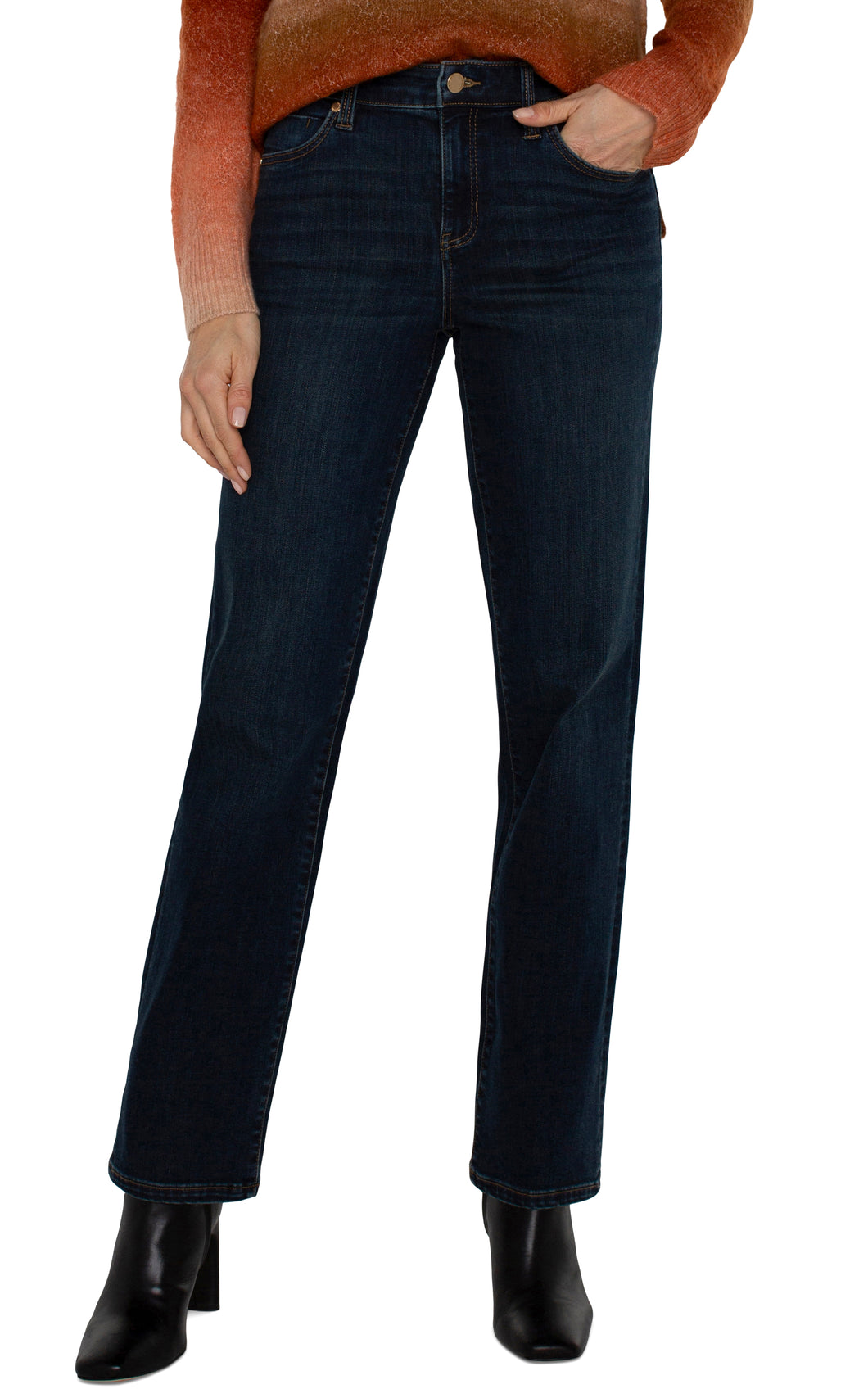 Liverpool Kennedy Straight Jeans in San Dimas