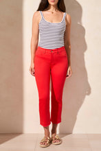 Load image into Gallery viewer, Tribal Sophia Curvy Flared Jeans with Released Hem, Bayberry
