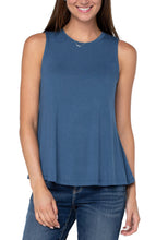 Load image into Gallery viewer, Liverpool Sleeveless Scoop Neck Tank, French Blue
